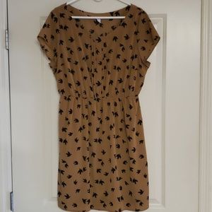 Bird Print Dress